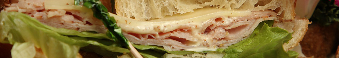 Eating Italian Sandwich at Fellini Cafe of Media restaurant in Media, PA.